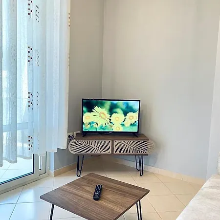 公寓 Sunrise Sea View - Spacious Balcony, Full Kitchen, Wifi, Ac Durrës